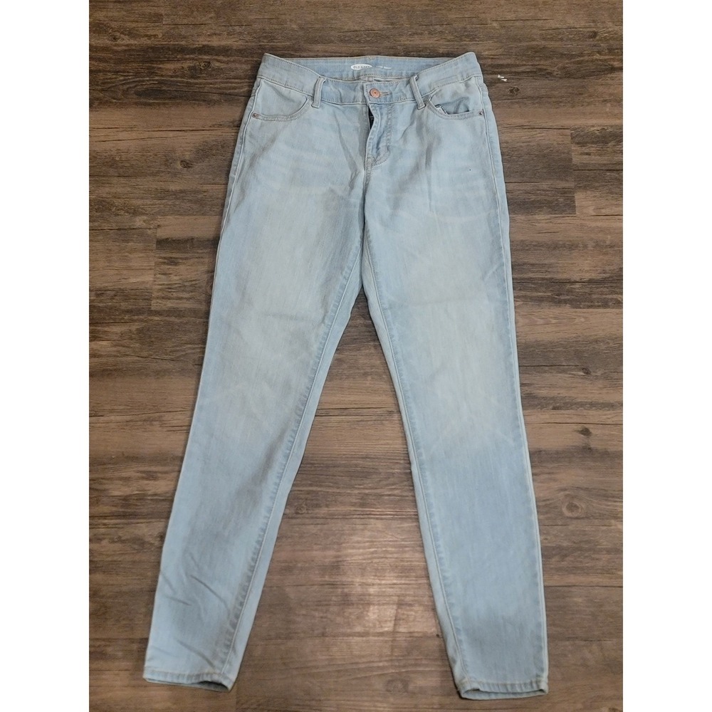 Old Navy Super Skinny Light Wash Blue Stretch Denim Jeans Womens Size 2
